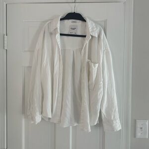 Abercrombie oversized linen button down